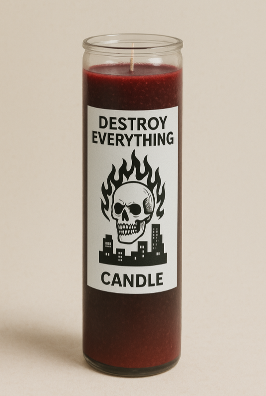 Destroy Everything Candle